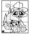 Raccoon coloring page