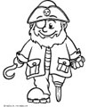 Pirate coloring page