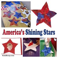 4th of July preschool lesson, rhymes, and craft 