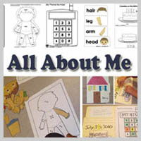 Preschool Kindergarten All About Me Activities and Lessons