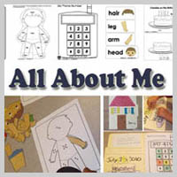 Preschool, Kindergarten, All About Me Activities and Lessons