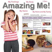 Preschool Kindergarten Amazing Me Weekly Plan and Activities