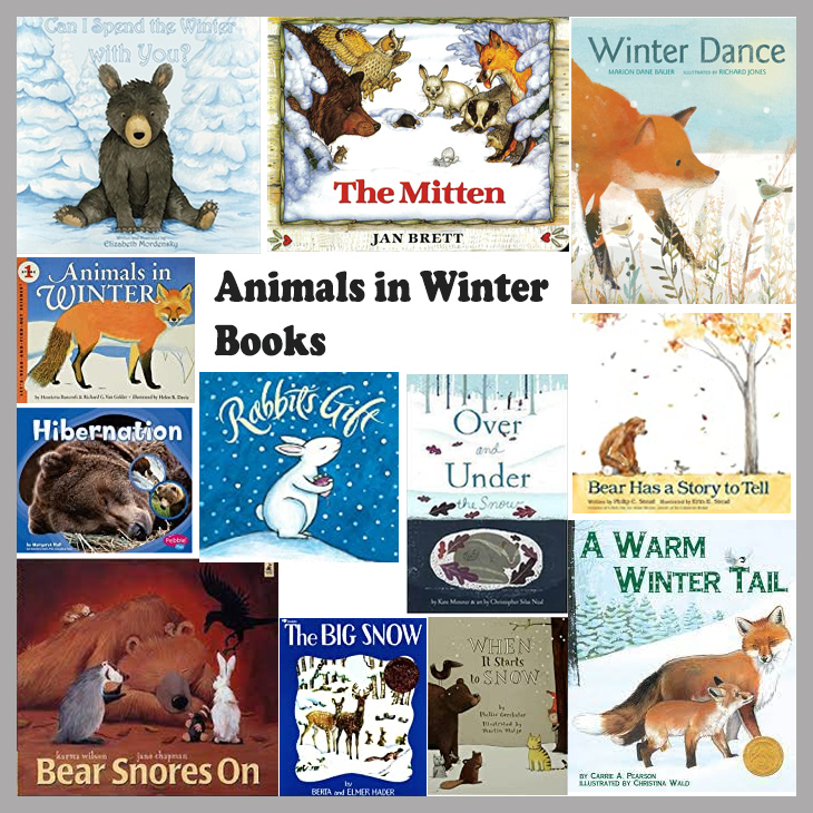 Animals in Winter books and activities for preschool and kindergarten