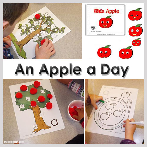 🍎 Count to 20 Hole Punching Apple Munching Printable Activity