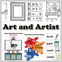 Preschool Kindergarten Artist Activities and Crafts