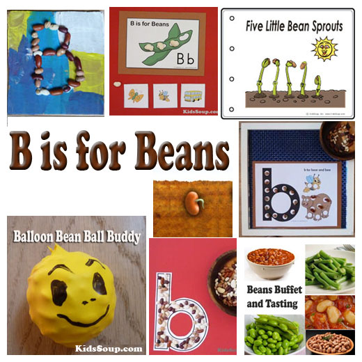 Beans activities, games, and lessons for preschool and kindergarten