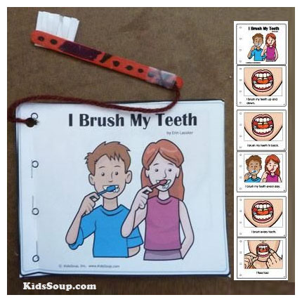 Preschool Kindergarten Brush Your Teeth Activities and Booklet Craft