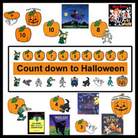 Preschool Count Down to Halloween Activities and Books