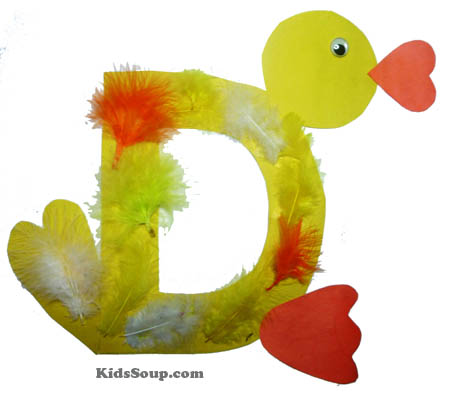 D is for Duck Craft and Fingerplay | KidsSoup