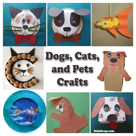 Dogs, Cats, and Pets Crafts Ideas for Kids