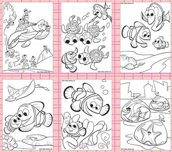 Finding Nemo Coloring Pages