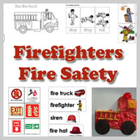 Preschool Kindergarten Firefighters Activities and Crafts