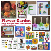 Preschool Kindergarten Flower Garden Activities and Crafts