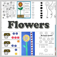 Preschool and kindergarten flower theme and activities