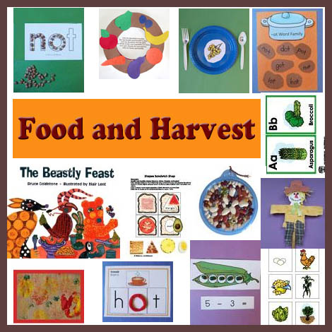 Preschool and kindergarten harvest activities and crafts