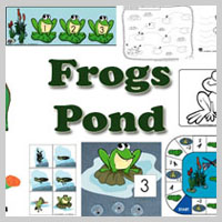 Preschool Kindergarten Frogs and Pond Activities and Crafts
