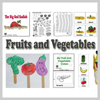 Kindergarten, Preschool Fruits and Vegetables Activities and Crafts