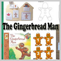 Preschool Kindergarten The Gingerbread Man Activities and Crafts