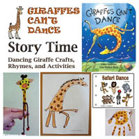Preschool Giraffes Can't Dance Activities and Crafts