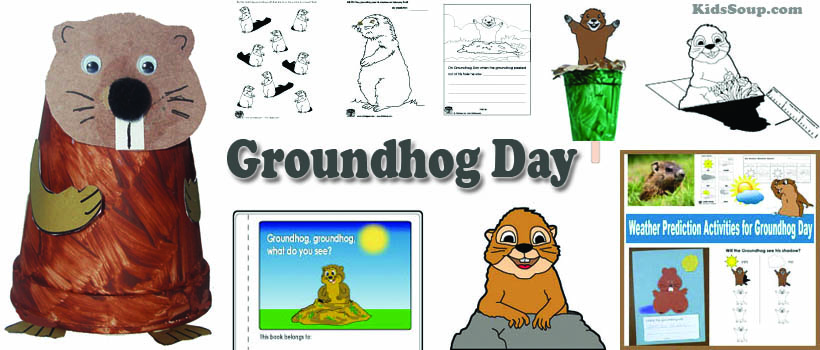preschool and kindergarten groundhog day activities and craft