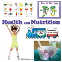 Preschool, Kindergarten Health and Nutrition Activities and Book