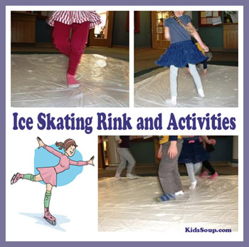 Preschool Winter Ice Rink Activity and Play Area