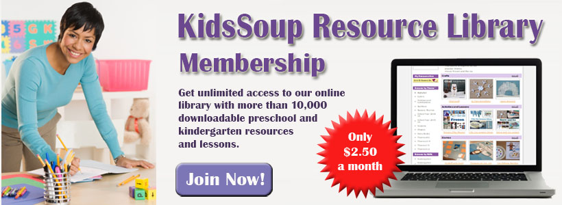 KidsSoup Library kindergarten and preschool activities and crafts