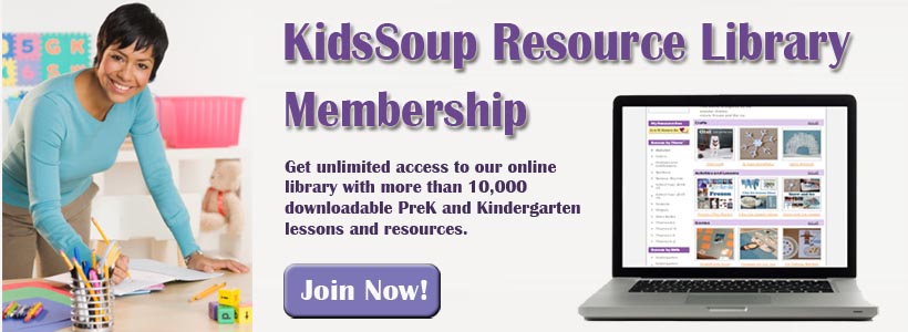 Kidssoup Resource Library preschool activities and crafts