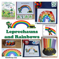 Leprechauns and Rainbow theme, activities, and crafts