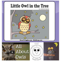 Preschool Kindergarten Little Owl Online Book and Activities