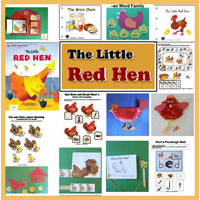 Preschool Kindergarten The Little Red Hen Activities and Crafts