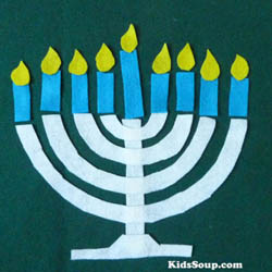 Hanukkah Menorah candle activity 