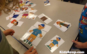 My Body parts activity and folder game for preschool and kindergarten