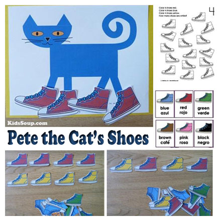 Pete the Cat Shoes Activities | KidsSoup