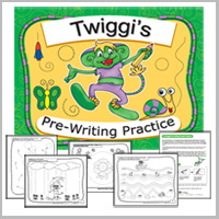 Preschool prewriting and tracing worksheets