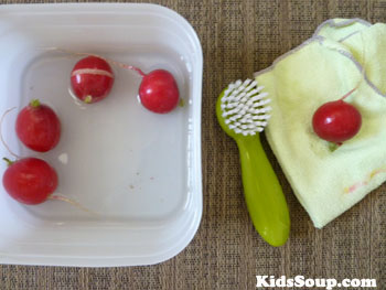 Fruits and Vegetables Fine Motor Skill activity for preschool