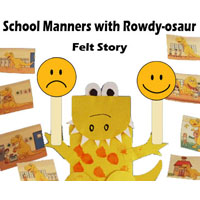 Preschool Kindergarten Dinosaur School Manners Activities