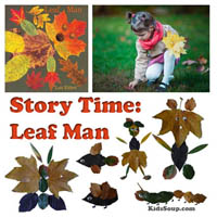 Preschool and Kindergarten The Leaf Man Story Time Activities