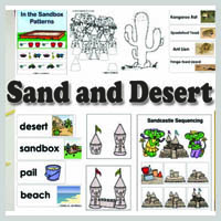 Preschool Kindergarten Sand and Desert Activities and Crafts