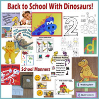 Back to School with Dinosaur activities for preschool and kindergarten