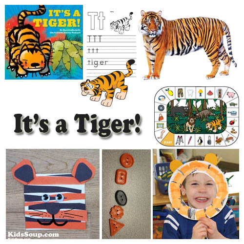 Tigers and jungle animals preschool activities and crafts