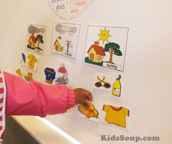 Weather preschool and kindergarten activity