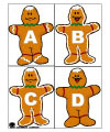 Gingerbread Man letters of the Alphabet printables and activity
