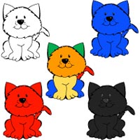 Color rhymes and felt story for preschool