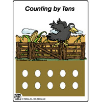 Counting Corn and Scarecrow preschool and kindergarten activity 