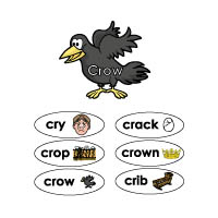 Crow Beginning Sound activity and game for preschool