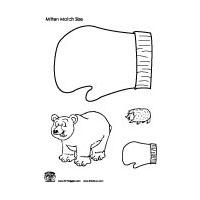 Mitten measurement and language activity preschool and kindergarten