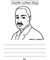 MLK writing prompt for preschool and kindergarten