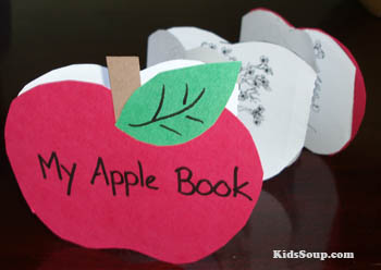 My Apple Book craft and science activity and printables for preschool and kindergarten