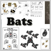 Preschool Kindergarten Bats Activities and Crafts
